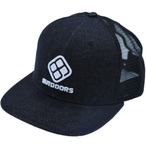 Black & White Flat Brim Hat