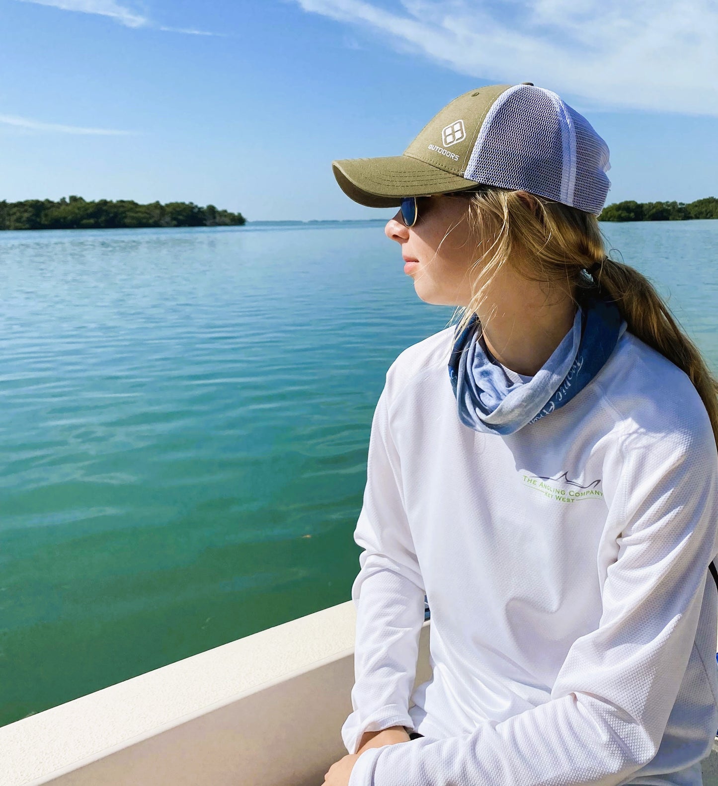 Green & White Trucker Hat