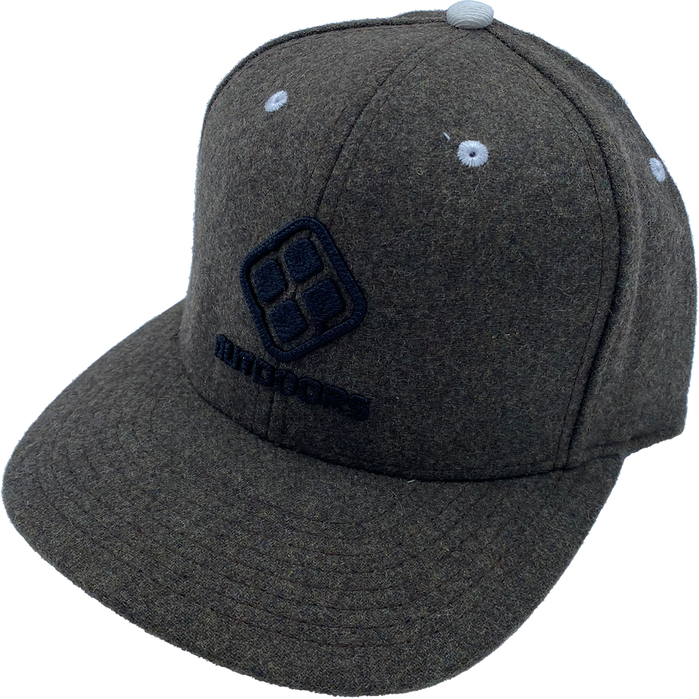 Taupe Hat with Black Logo