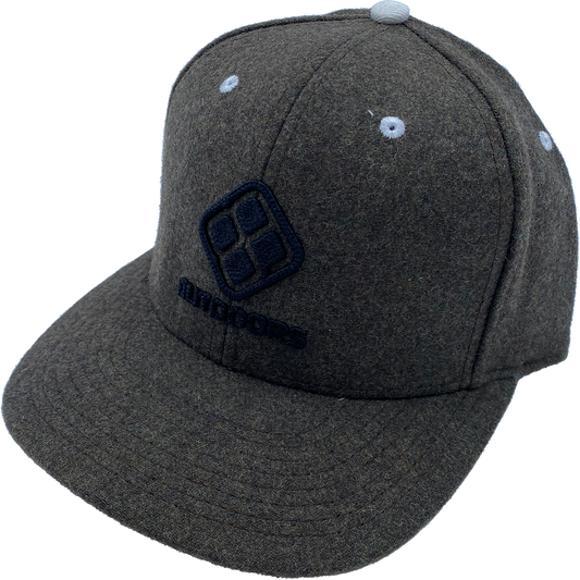 Taupe Hat with Black Logo